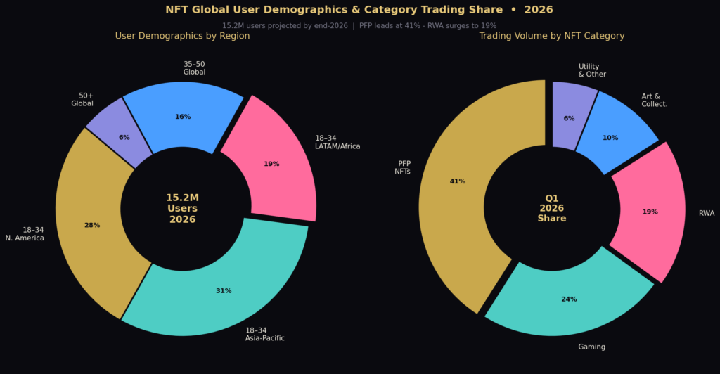 graph3 demographics categories BEST NFT MARKETING ENGAGEMENT STATISTICS