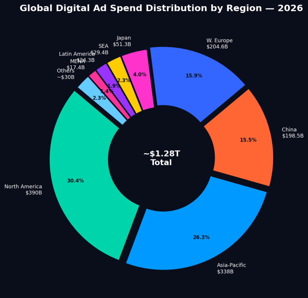 graph3 spend distribution BEST REGIONAL MARKETING PERFORMANCE STATISTICS