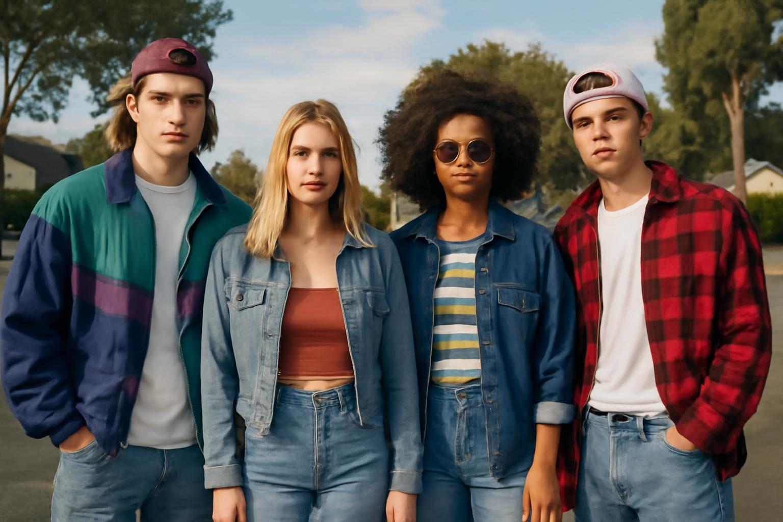influencers pushing 90s nostalgia fashion