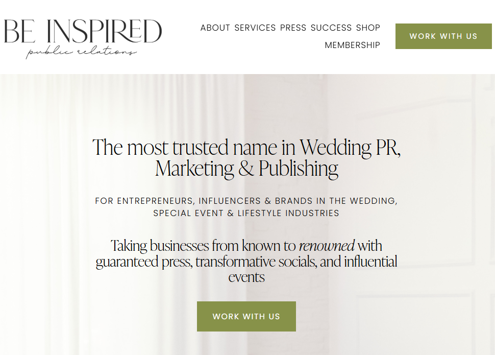 BE INSPIRED 2 PR AGENCIES FOR BRIDAL COUTURE BRANDS