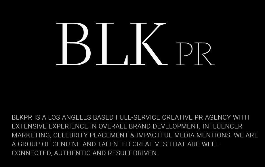 BLK PR PR AGENCIES FOR BRIDAL COUTURE BRANDS