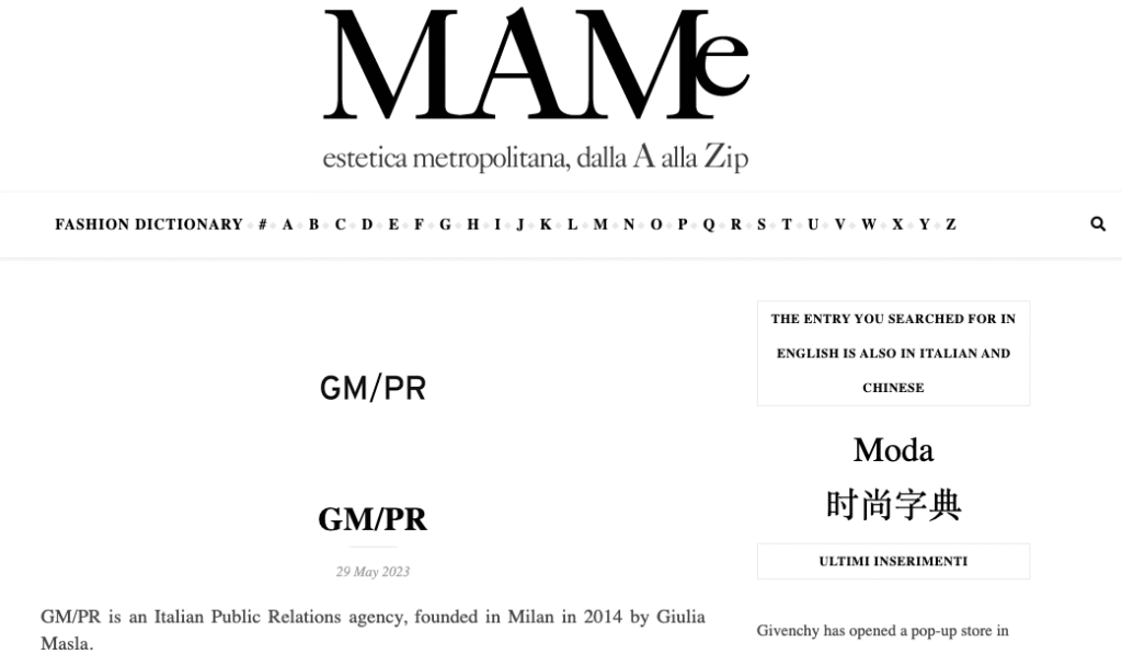 PR AGENCIES FOR ITALIAN LEATHER GOODS BRANDS