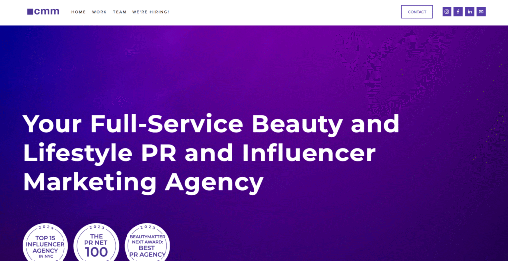 Screenshot 2025 08 16 231747 Top PR firms for legacy cosmetics brands