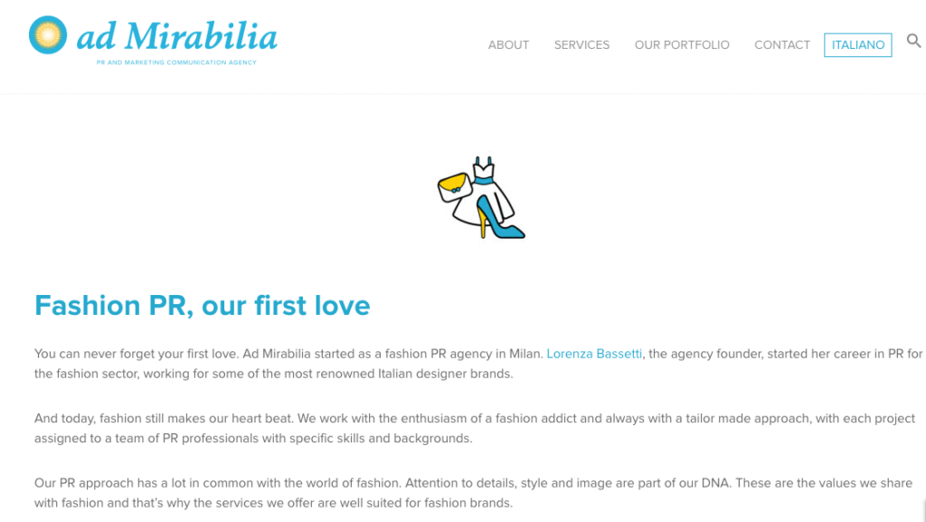 ad mirabilia BEST PR FIRMS FOR MILAN-BASED FASHION LABELS