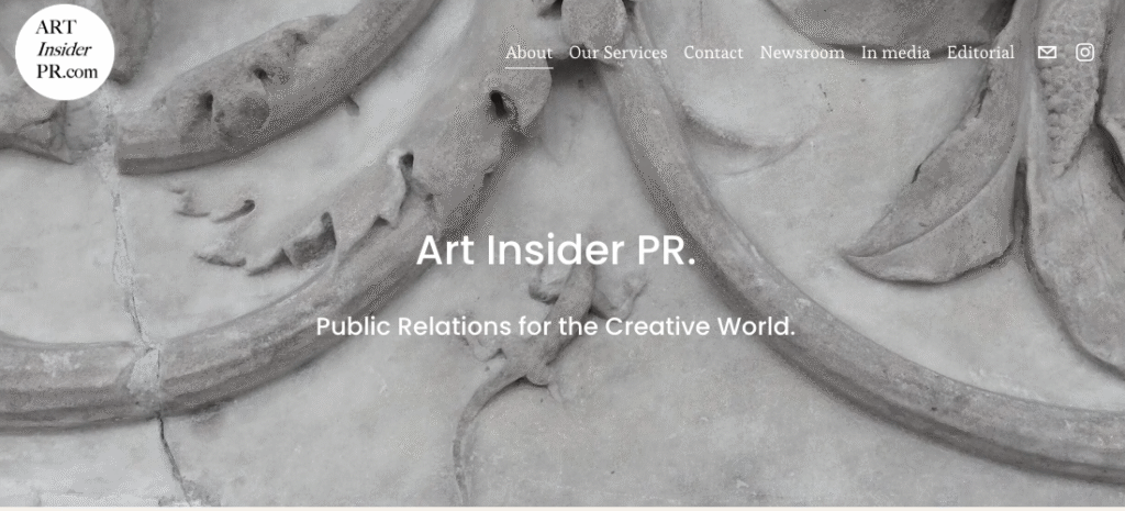 art insider 1 PR FIRMS FOR ART AND DESIGN COLLECTORS