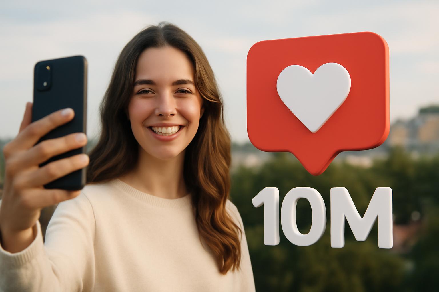 influencers who gained 10 million followers in one year