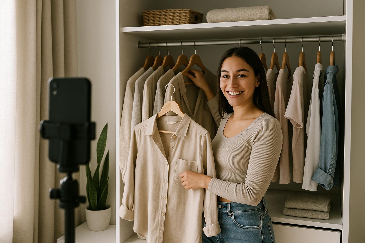 influencers who organize their closets live