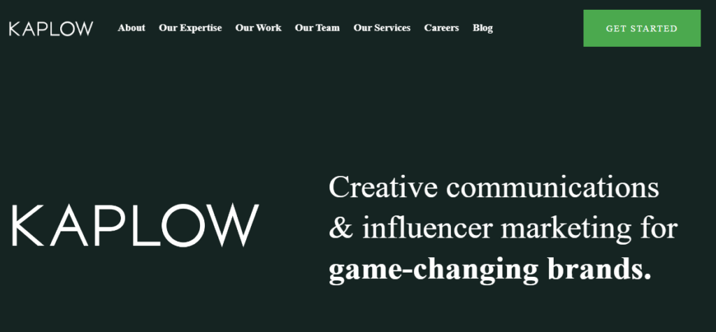 kaplow BEST PR AGENCIES FOR PREMIUM SKINCARE LINES