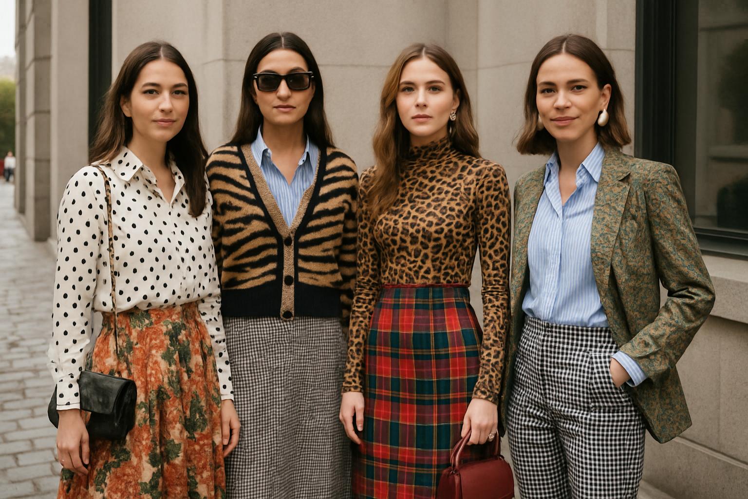 style influencers mixing patterns perfectly