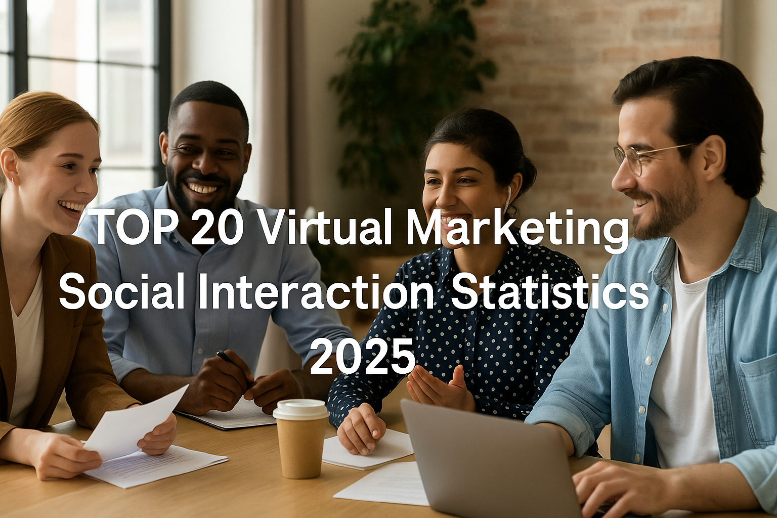Virtual marketing social interaction statistics
