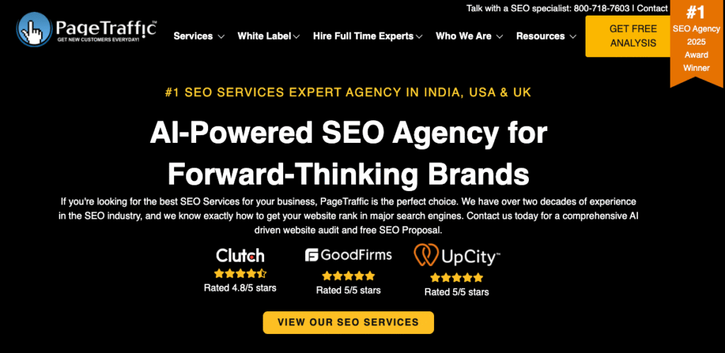 PAGE TRAFFIC Best e-commerce SEO companies for food brands