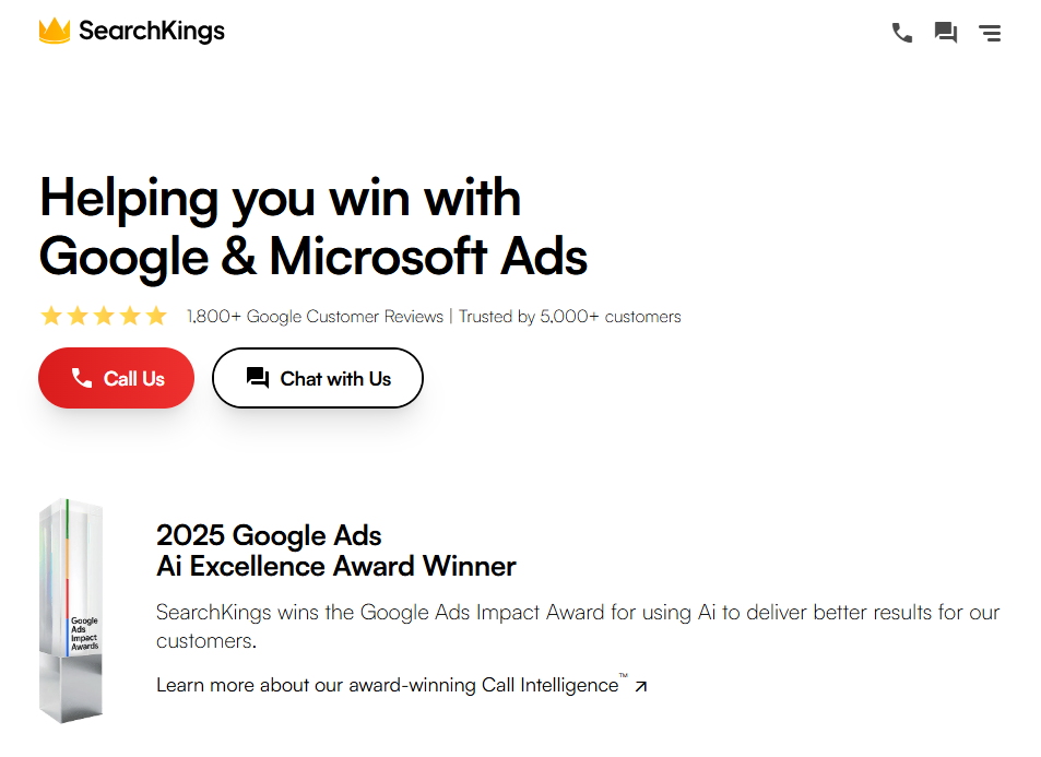 SEARCHKINGS Top local SEO services for plumbers