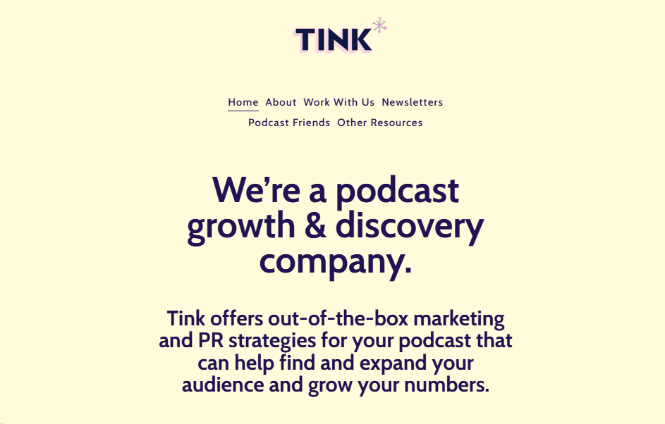 TINK Top Podcast SEO services