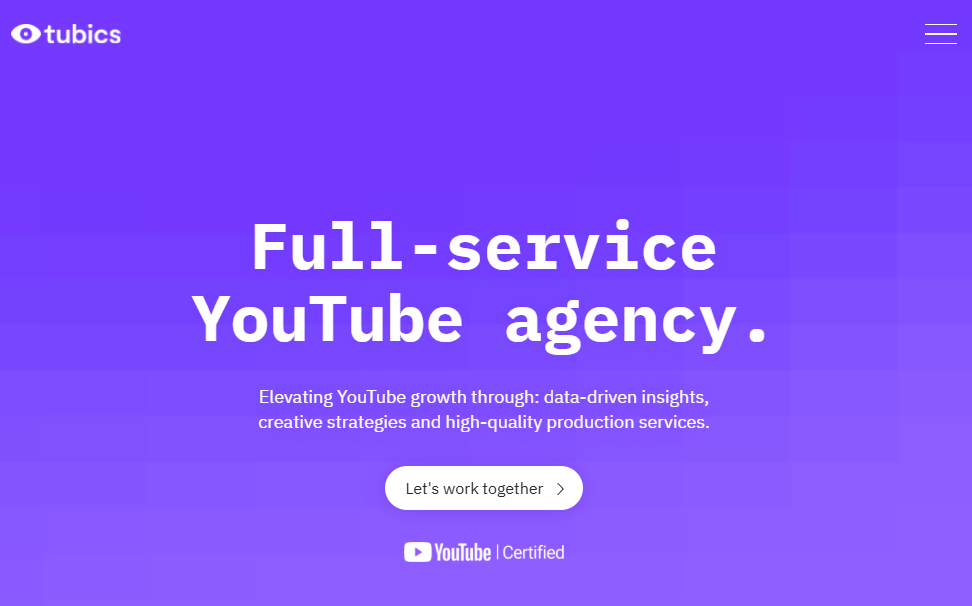 TUBICS BEST YOUTUBE SEO OPTIMIZATION AGENCIES