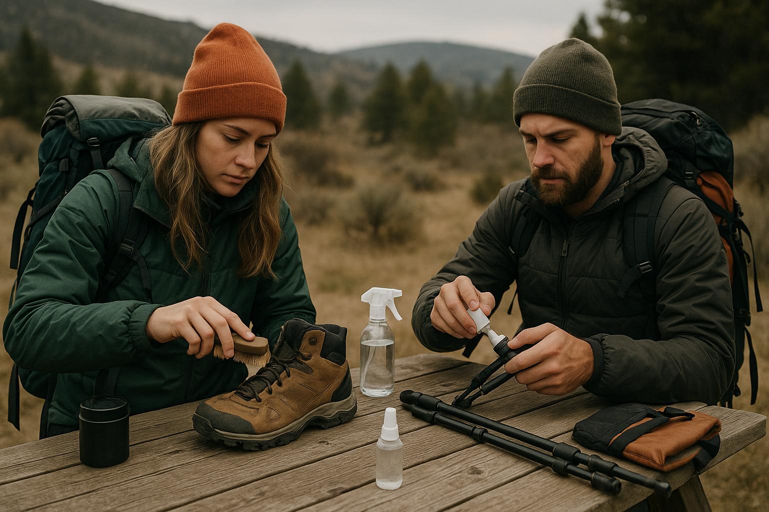 adventure influencers with gear maintenance