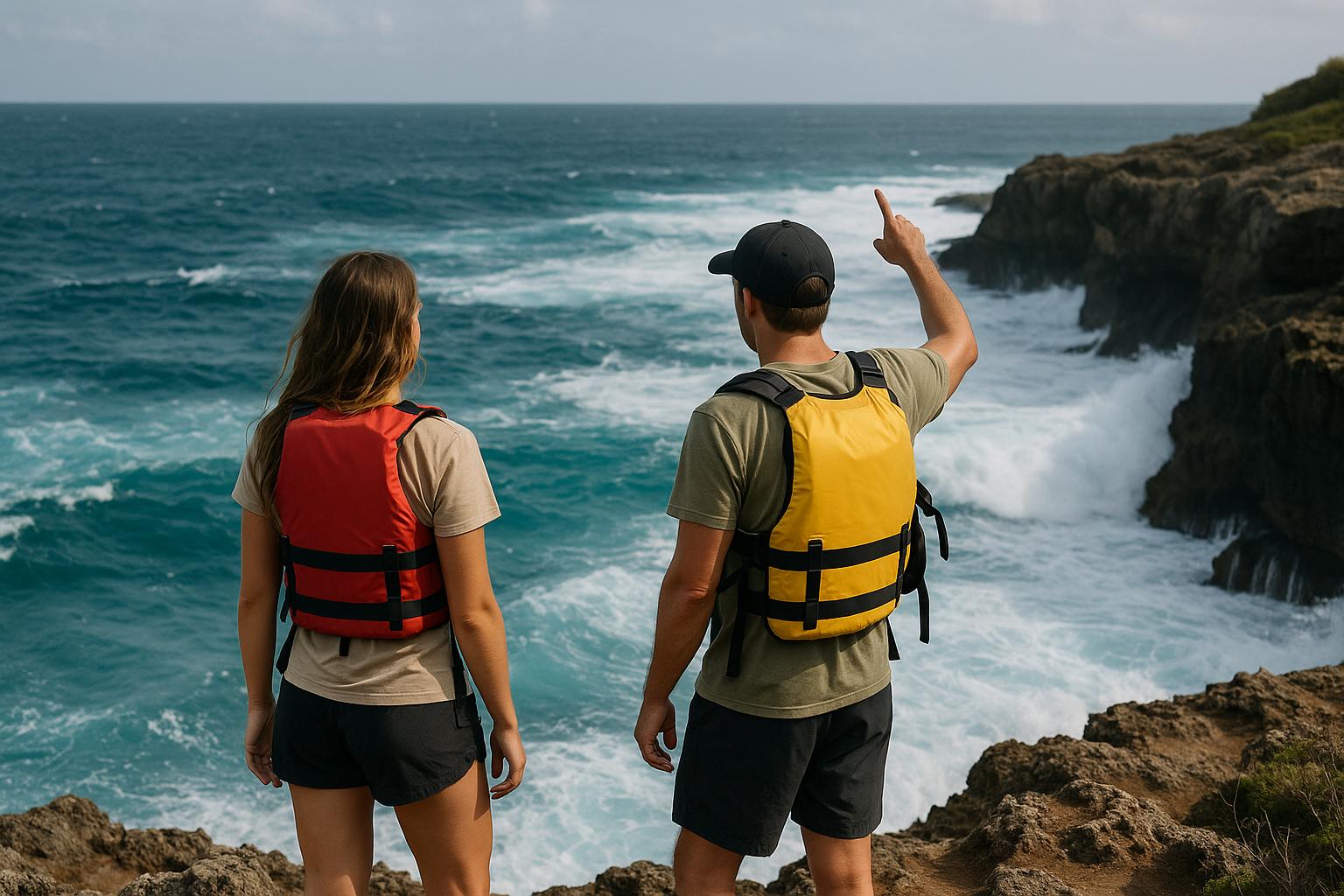 adventure influencers with ocean safety