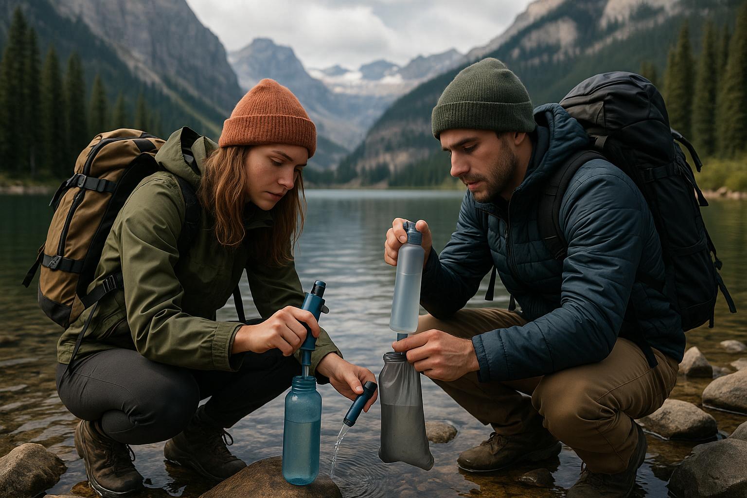 adventure influencers with water purification