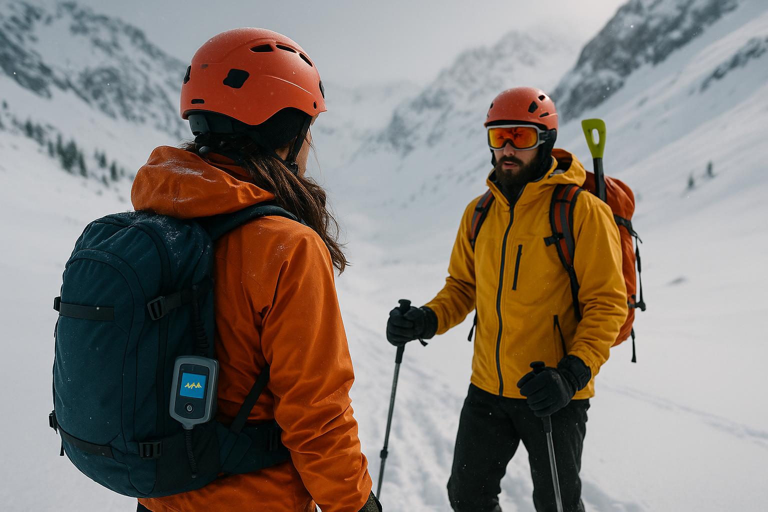 adventure influencers with winter sports safety