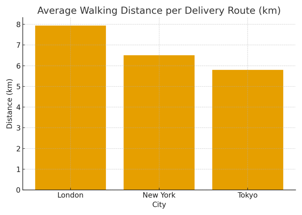 avg_walking_distance Walking Delivery Marketing Statistics