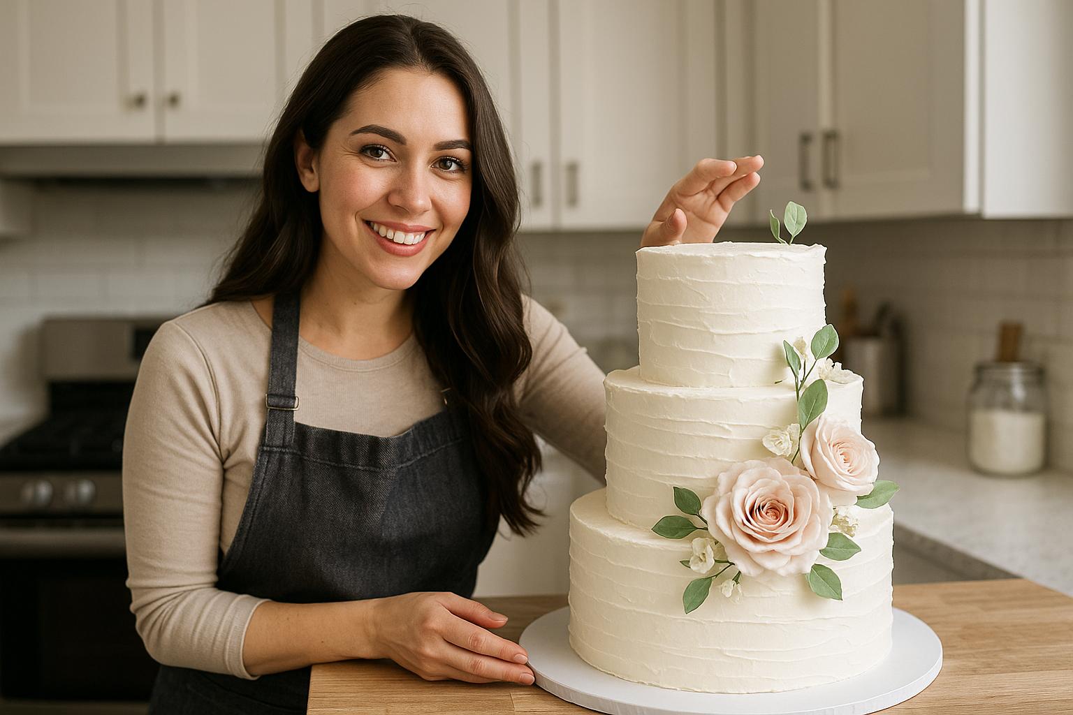 baking influencers with wedding cake tips