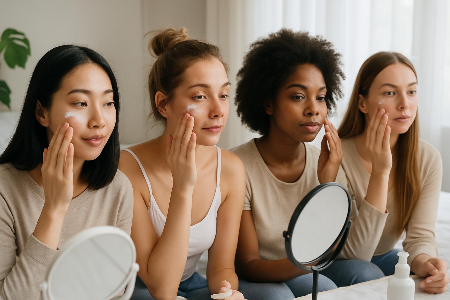 beauty influencers sharing realistic routines