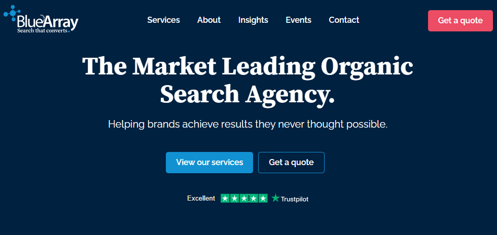 blue array SEO Agency for Luxury Ecommerce