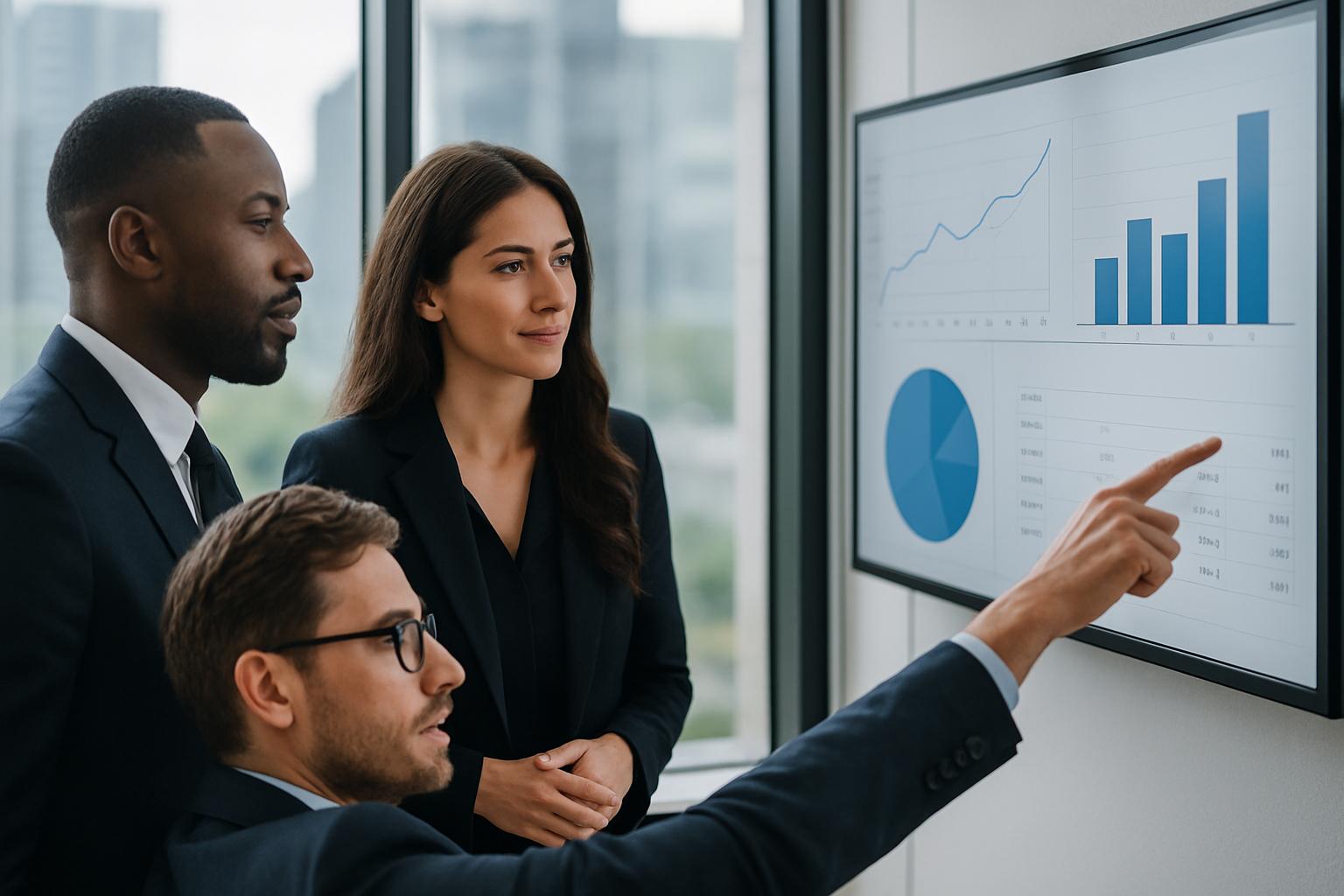 business influencers with performance metrics
