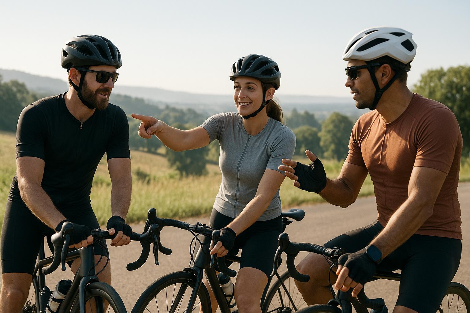 cycling influencers sharing training tips