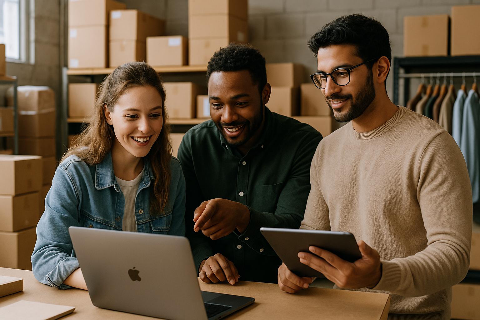 entrepreneur influencers sharing inventory management