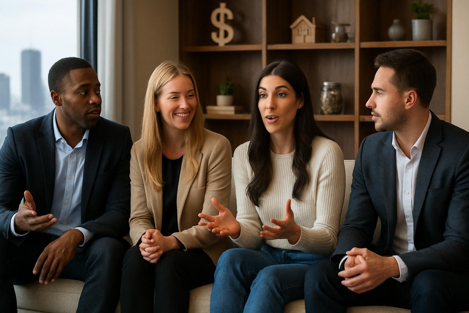 influencers sharing wealth building tips
