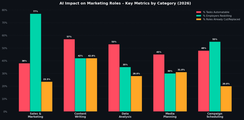 AI Replacing Marketing Jobs Statistics