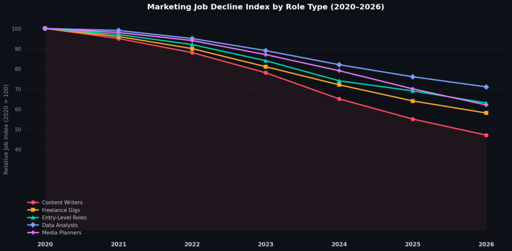 AI Replacing Marketing Jobs Statistics
