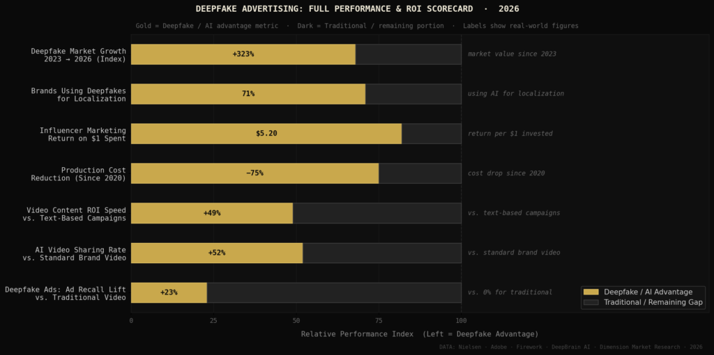 graph4_performance_hbar Deepfake Advertising Effectiveness Statistics