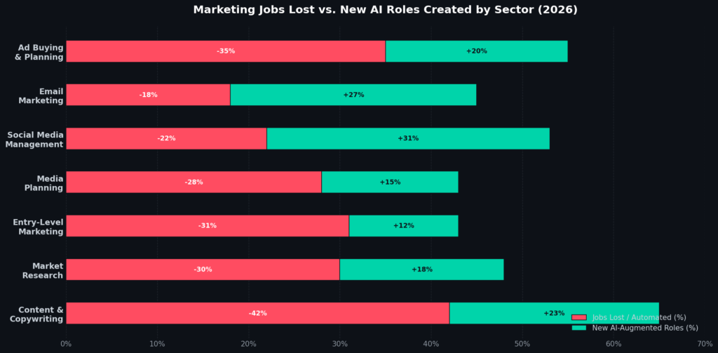 AI Replacing Marketing Jobs Statistics