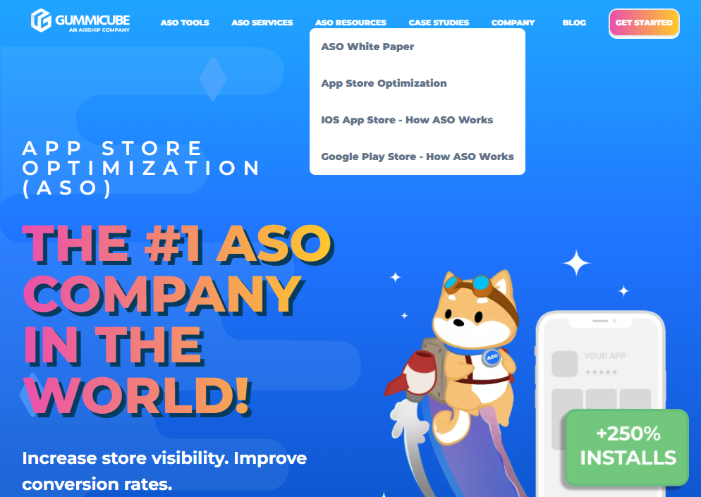 gummicube TOP APP STORE OPTIMIZATION (ASO) AGENCIES