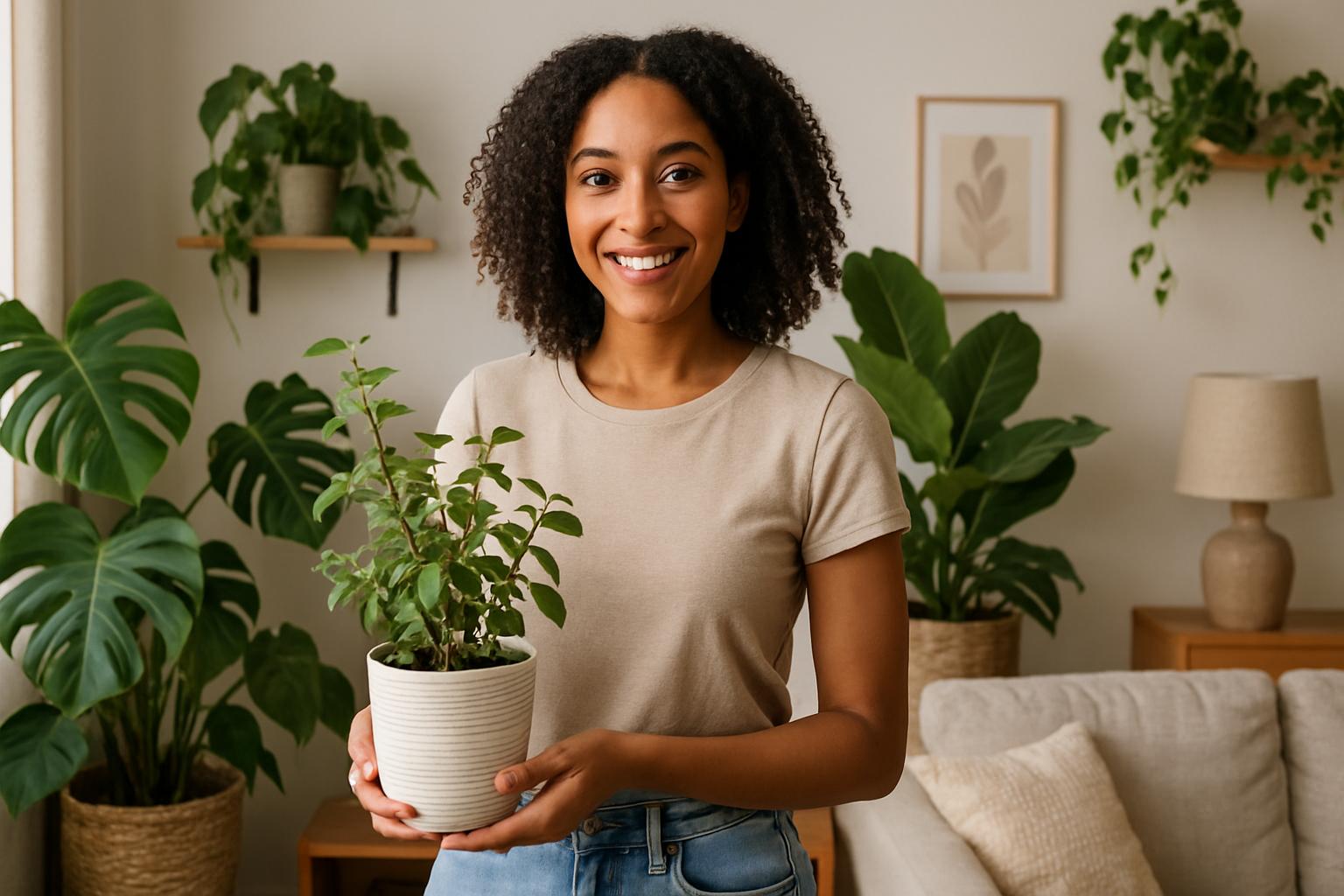home decor influencers with plants and greenery