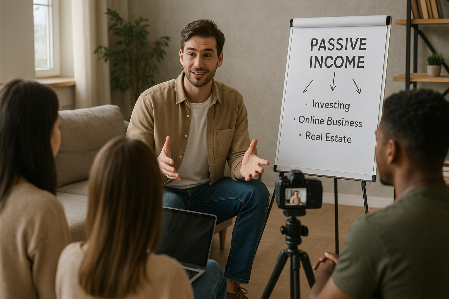 influencers teaching passive income methods