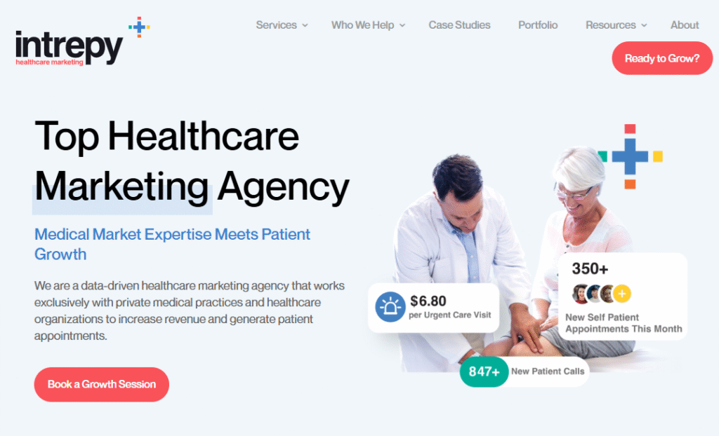 intrepy Top enterprise SEO companies for healthcare