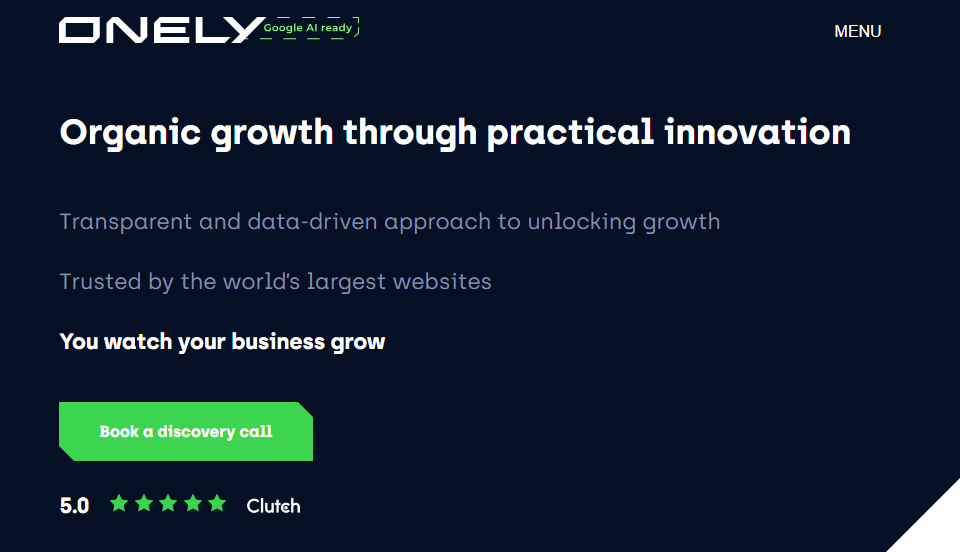onely TOP TECHNICAL SEO COMPANIES FOR REACT SITES