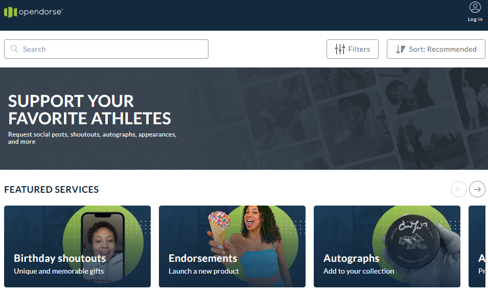opendorse TOP ATHLETE INFLUENCER MARKETING COMPANIES