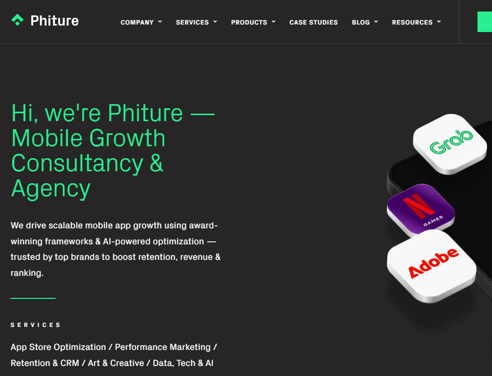 phiture TOP APP STORE OPTIMIZATION (ASO) AGENCIES
