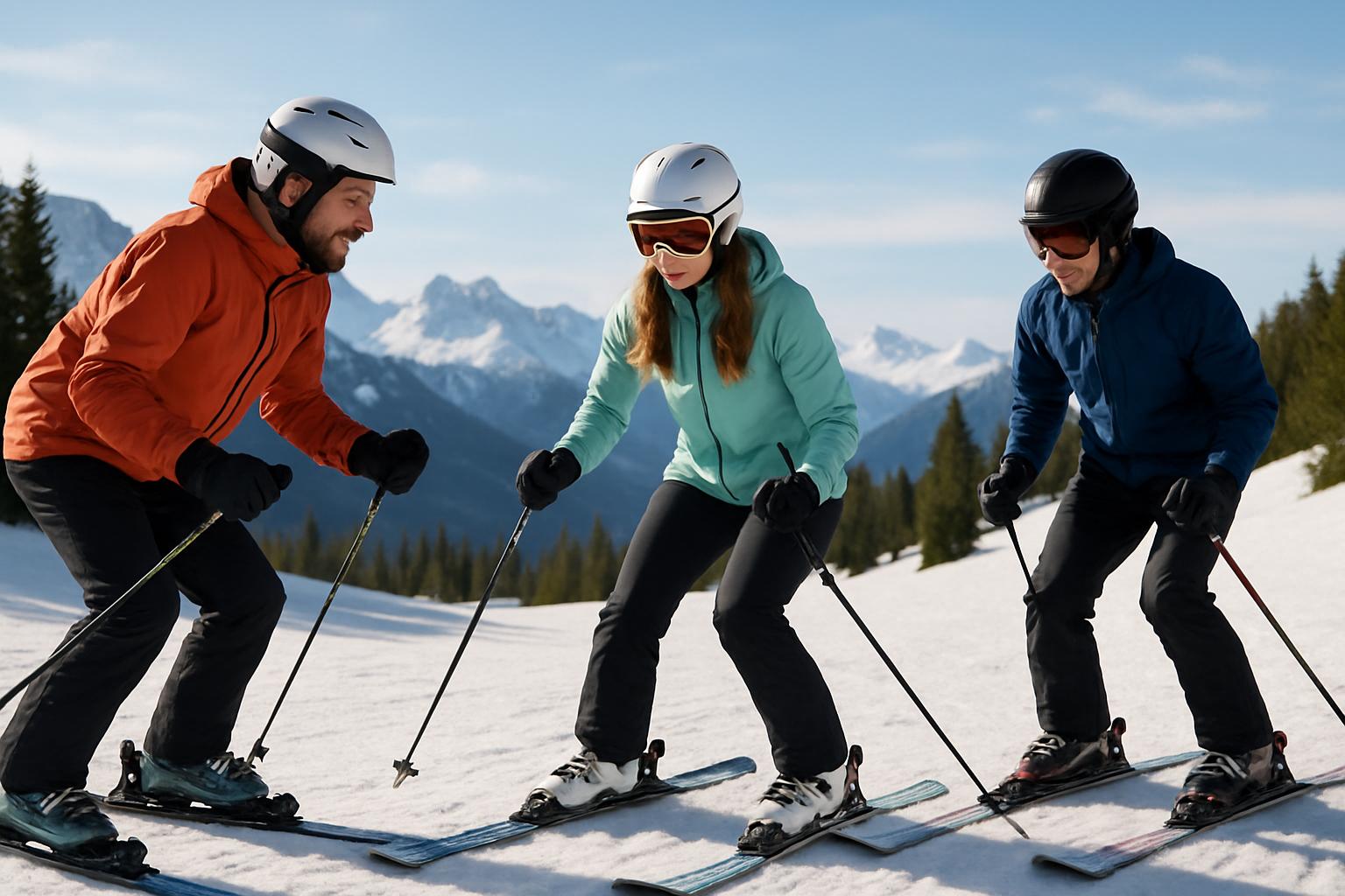 skiing influencers with technique improvement