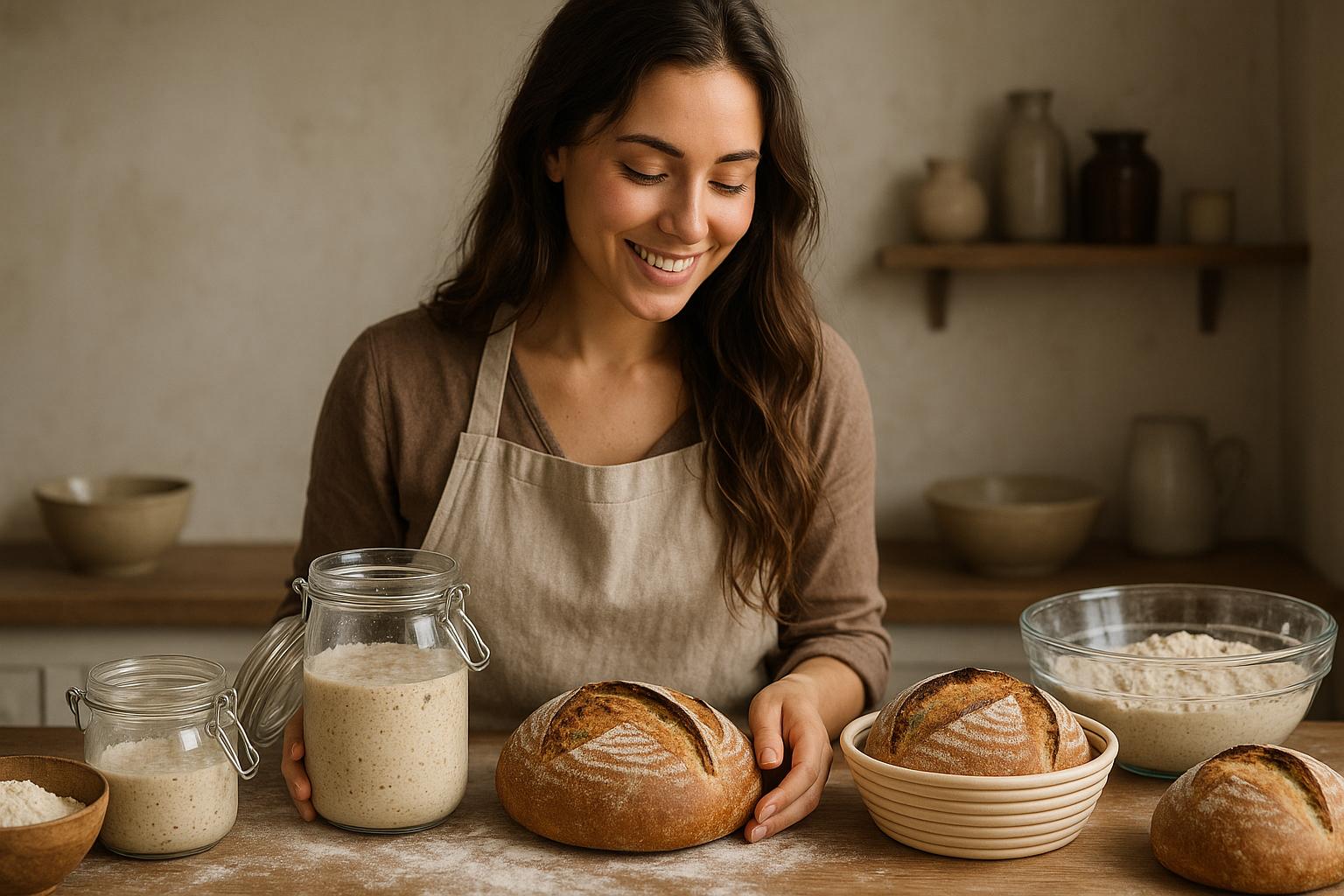 baking influencers with sourdough starters