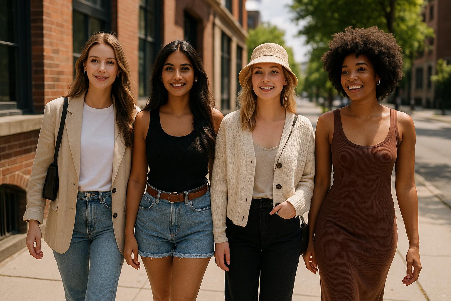style influencers creating weekend outfits