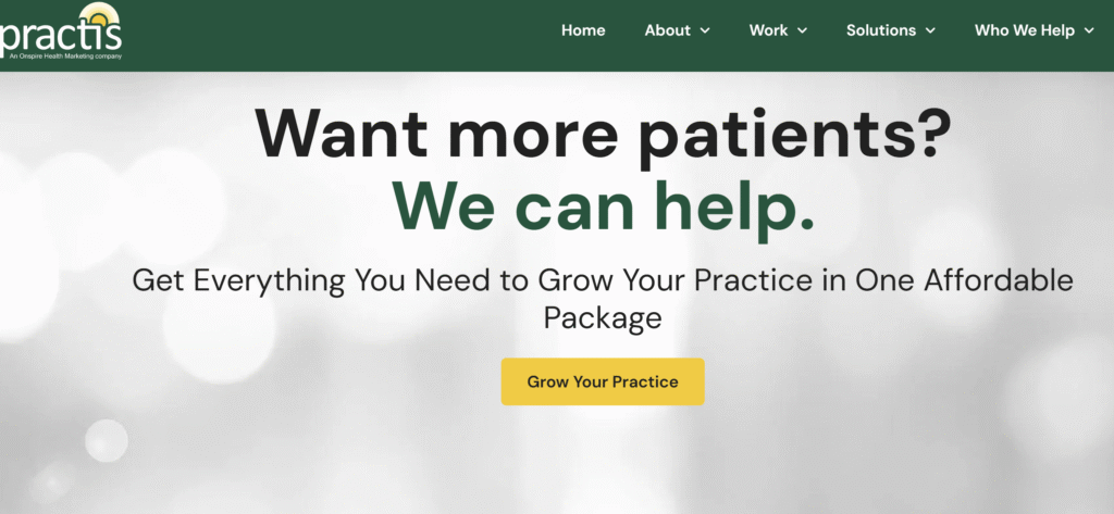 Healthcare website development specialists