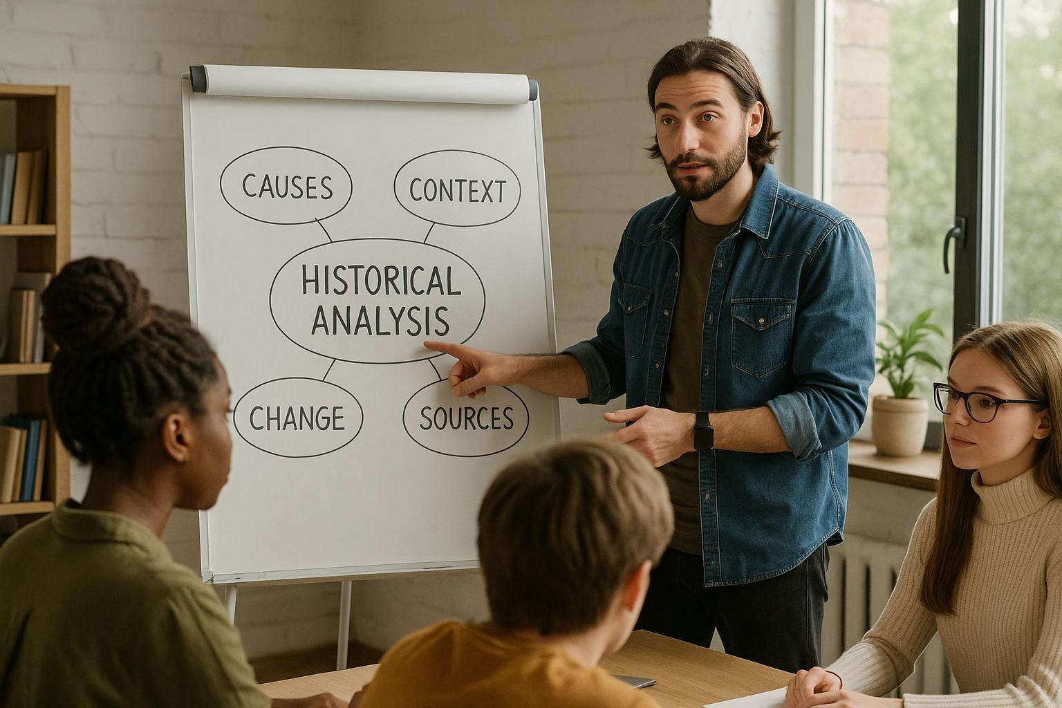 skill influencers teaching historical analysis