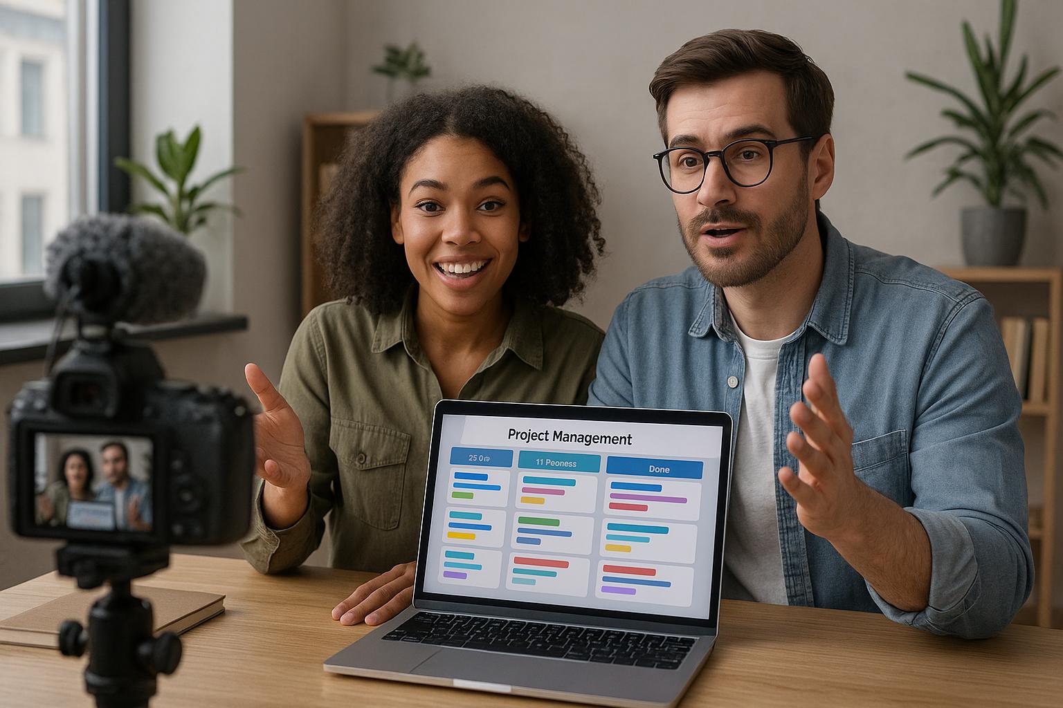 tech influencers teaching project management tools