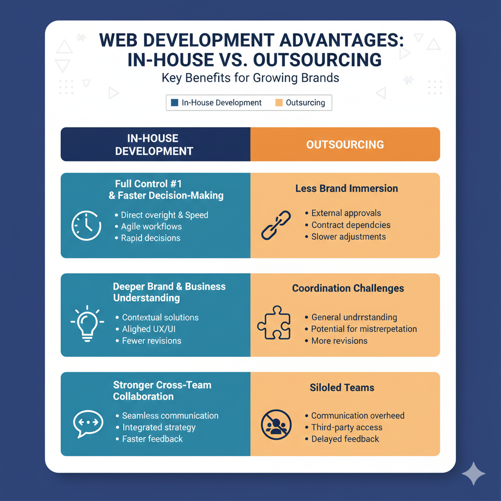 In-House Web Development vs. Outsourcing