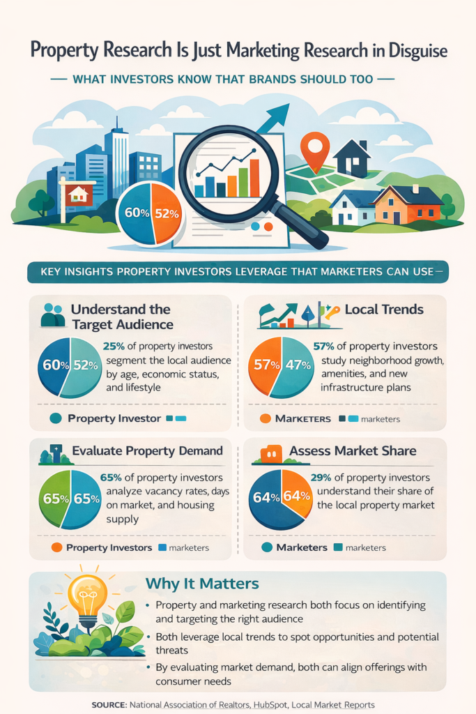Property research and marketing insights compared Property Research Is Just Marketing Research in Disguise — Here's What Investors Know That Brands Don't