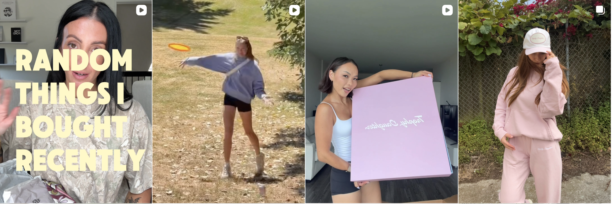 Influencer post from an Amra & Elma campaign